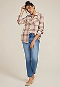 Pucker Plaid Button Down Shirt | Maurices