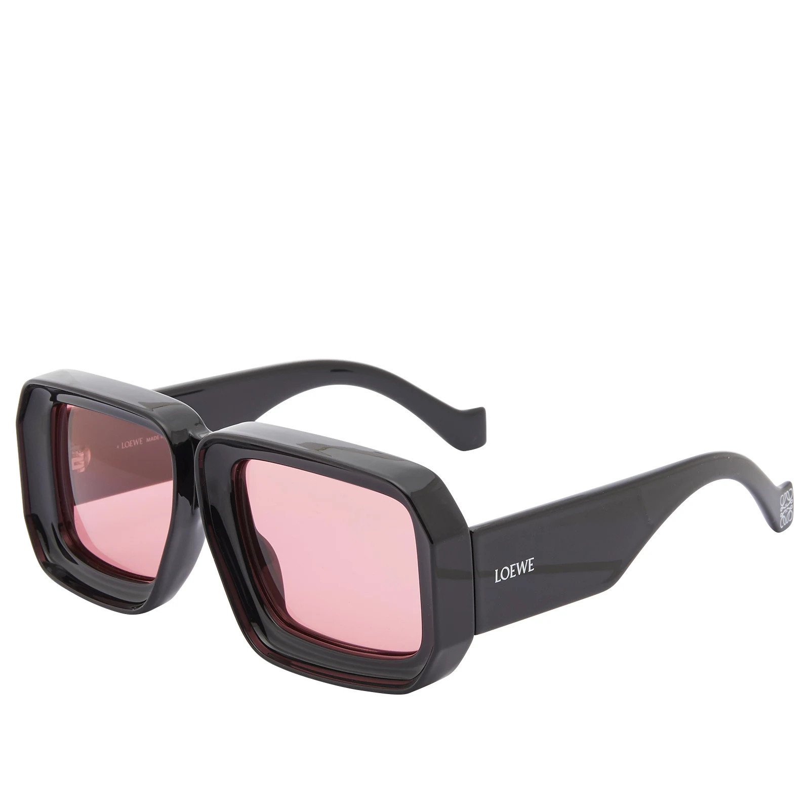 Loewe Eyewear Paula's Ibiza Dive Mask Sunglasses Black | END. Clothing