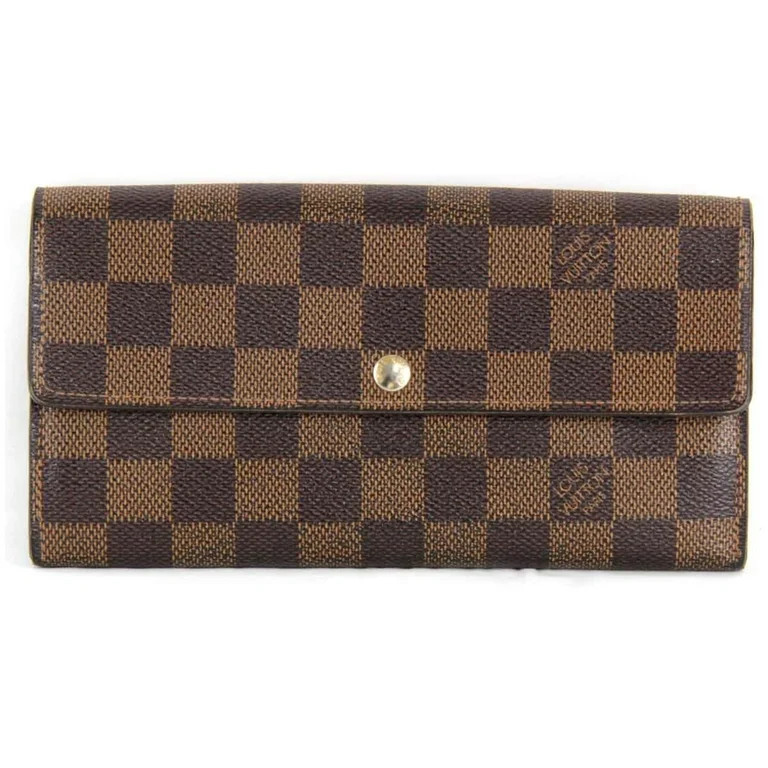 Pre-Owned LOUIS VUITTON Portefeuille Sara N61734 Long Wallet Damier Canvas Women's (Fair) - Walma... | Walmart (US)