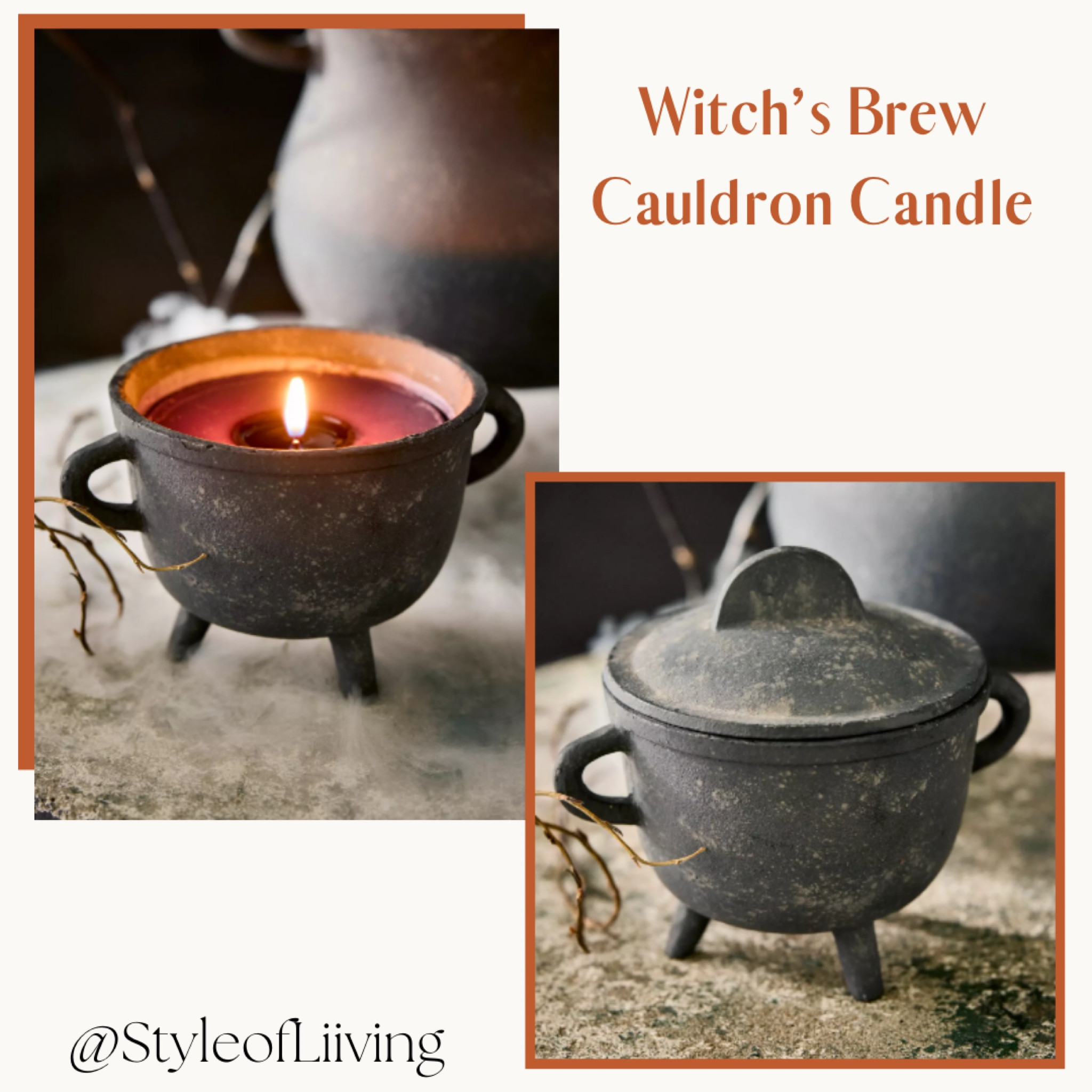 Anthropologie Halloween! Witch’s brew cauldron candle. 

#LTKSeasonal #LTKHome #LTKFindsUnder50