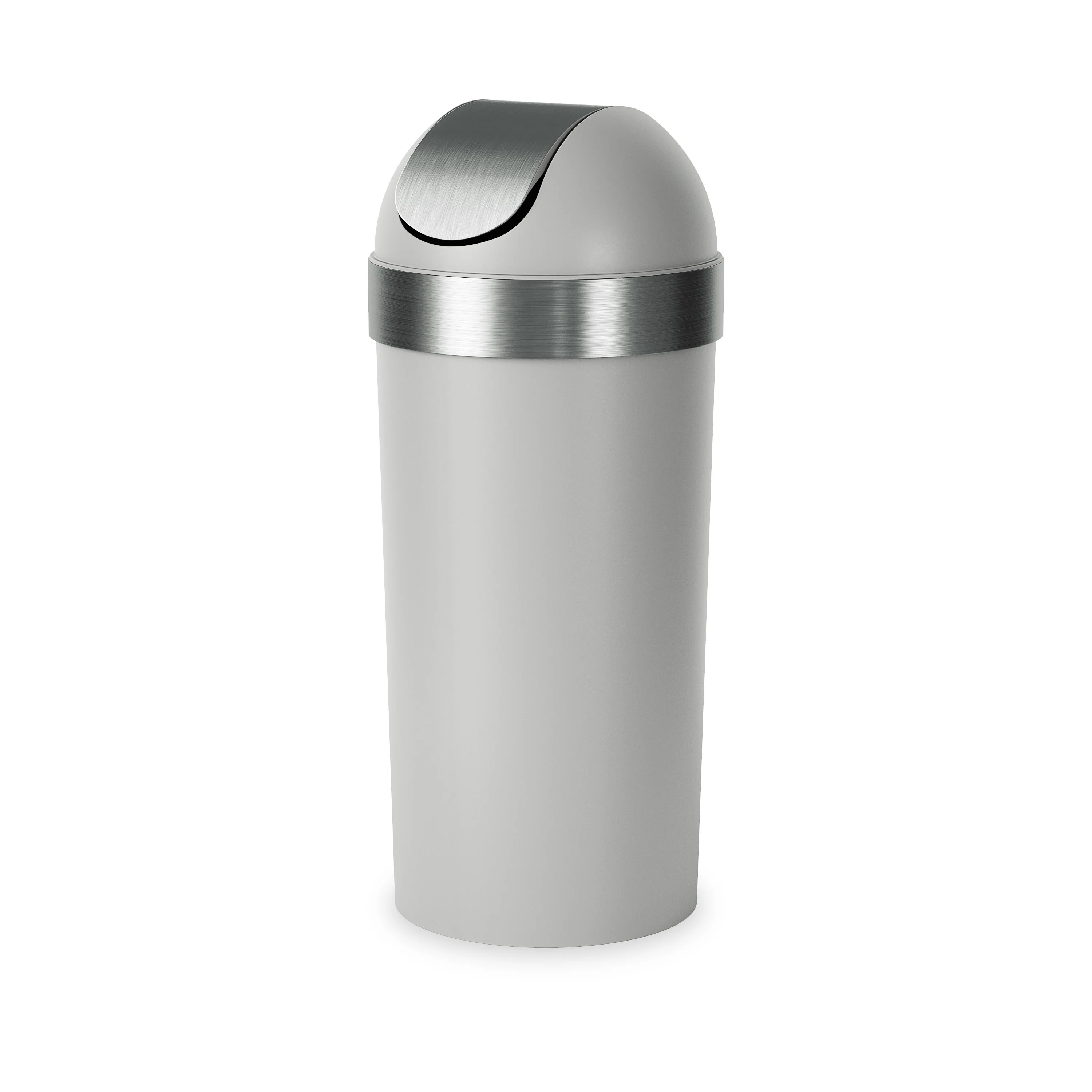 Umbra 16 gal Venti Plastic Swing Top Lid Kitchen Trash Can, Grey - Walmart.com | Walmart (US)