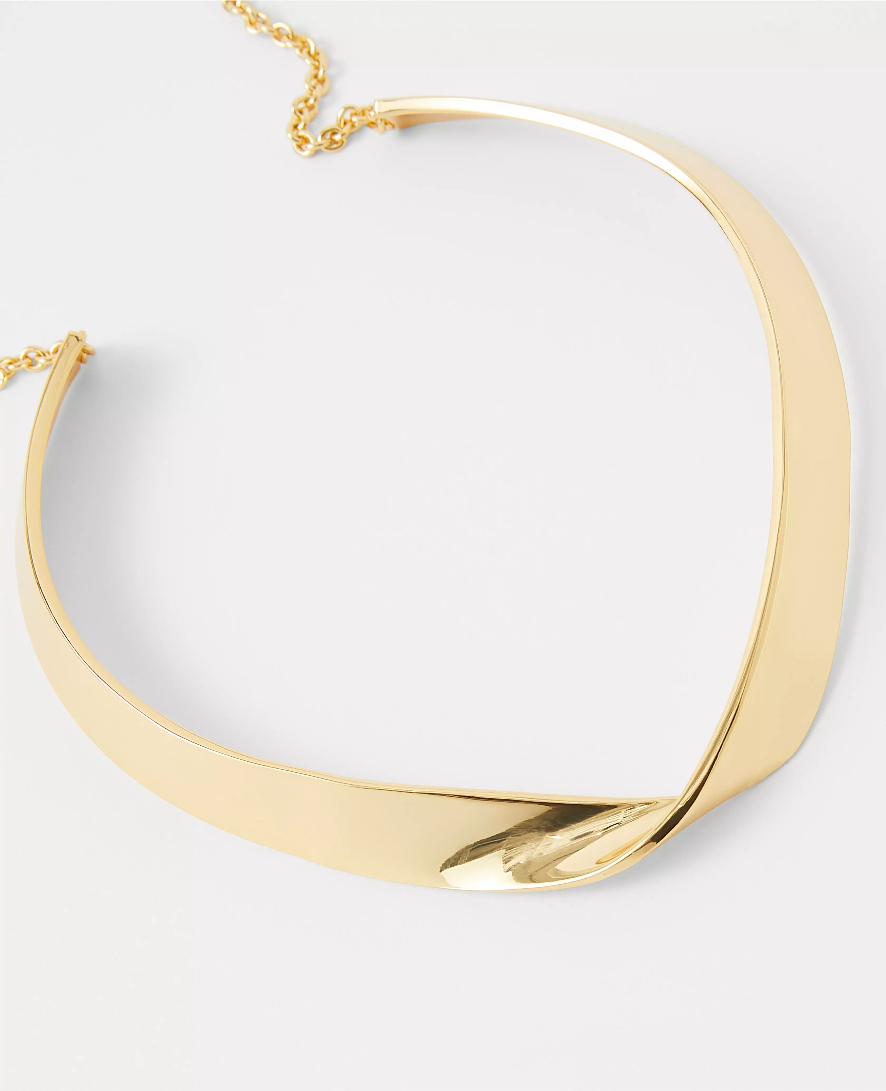 Metal Twist Statement Necklace | Ann Taylor (US)