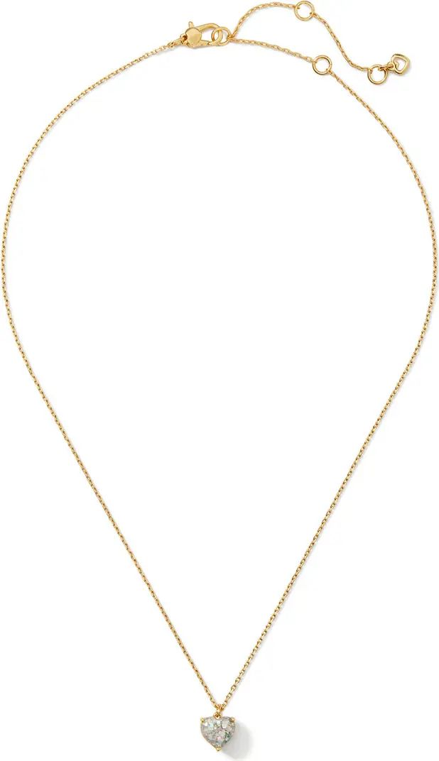 glitter heart pendant necklace | Nordstrom