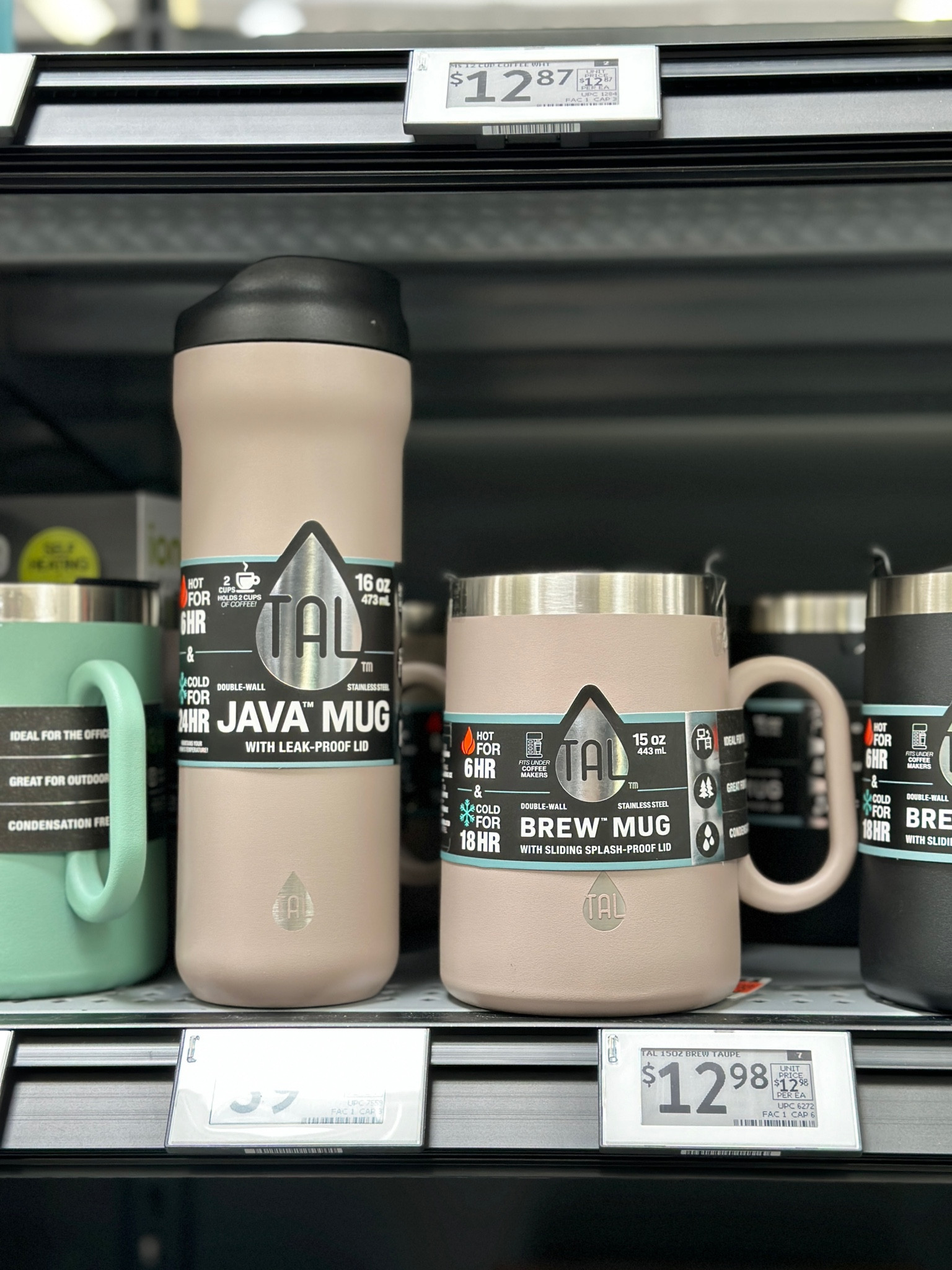 TAL Stainless Steel Brew Coffee Mug 15 fl oz, Taupe - Yahoo Shopping