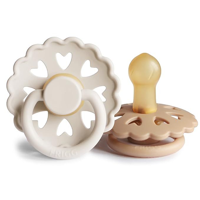 FRIGG Andersen Fairytale Natural Rubber Baby Pacifier | Made in Denmark | BPA-Free (Cream/Silky S... | Amazon (US)