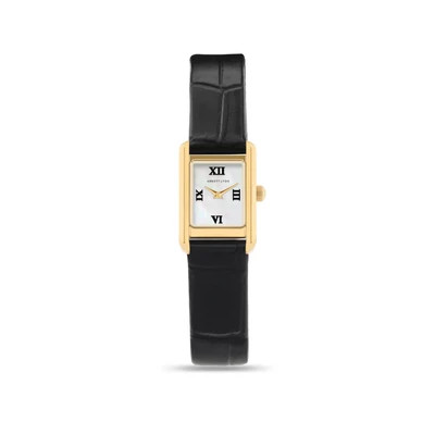 Mini Chelsea Mother of Pearl Leather Watch (Gold) | Abbott Lyon