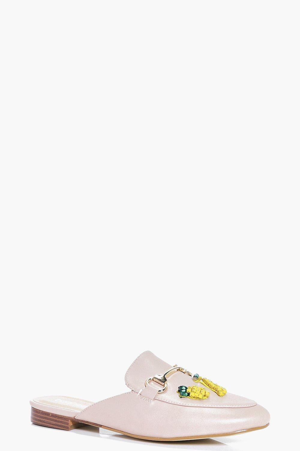 Lara Fruit Patch Mule Loafer | Boohoo.com (UK & IE)