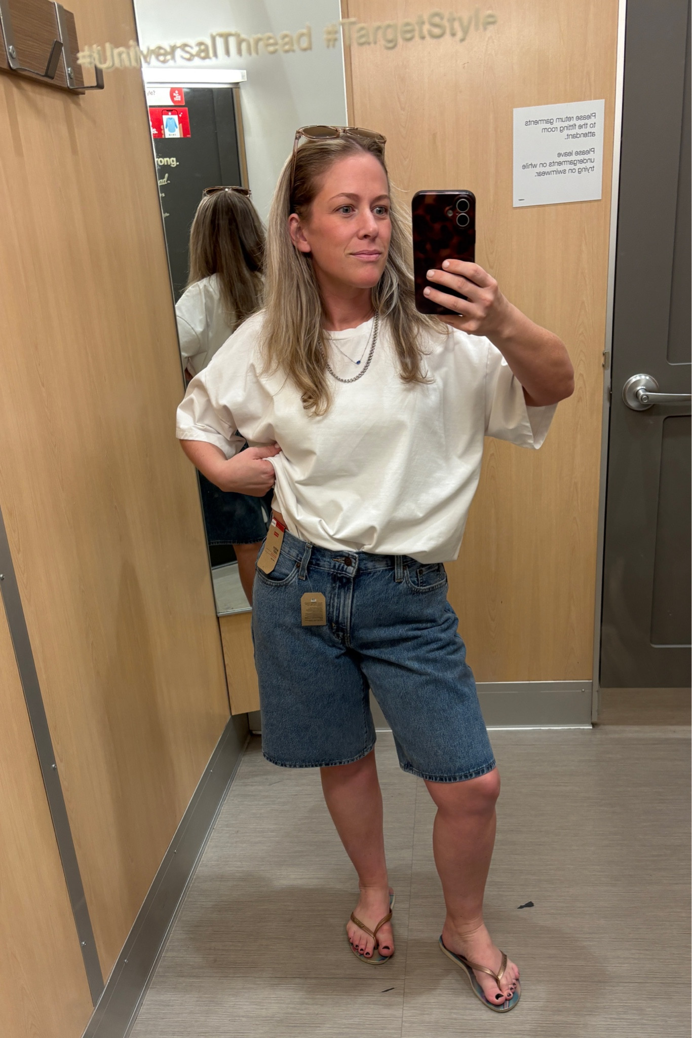 Target jorts exclusively at target! Just like the ones on Levi’s site but more structured denim! @Target 

#LTKMothersDay #LTKootd #LTKPetite
