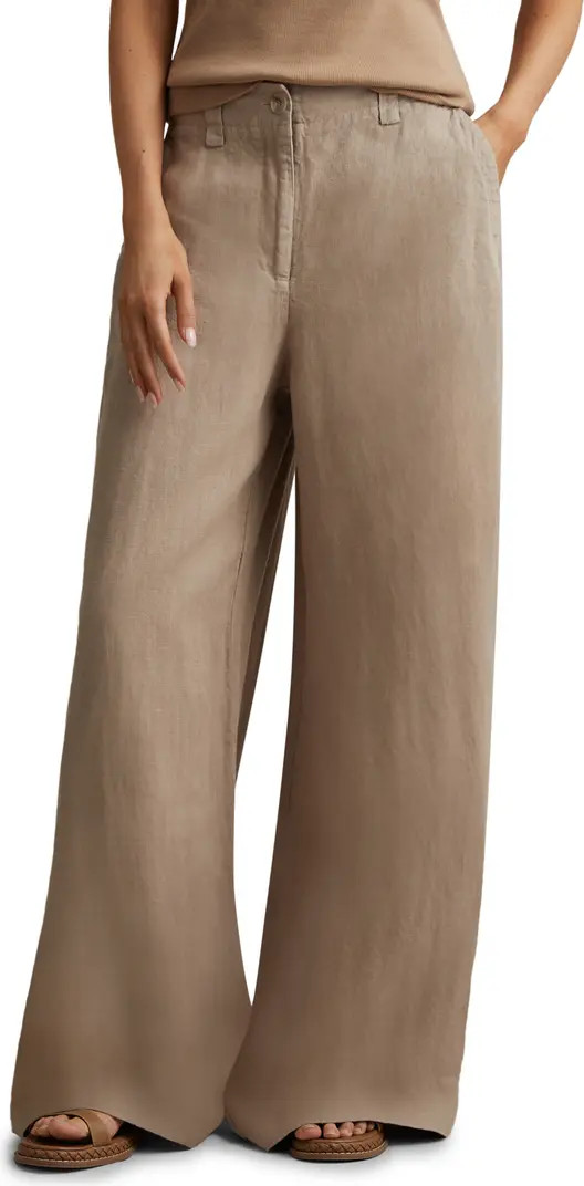 Demi Linen Wide Leg Pants | Nordstrom
