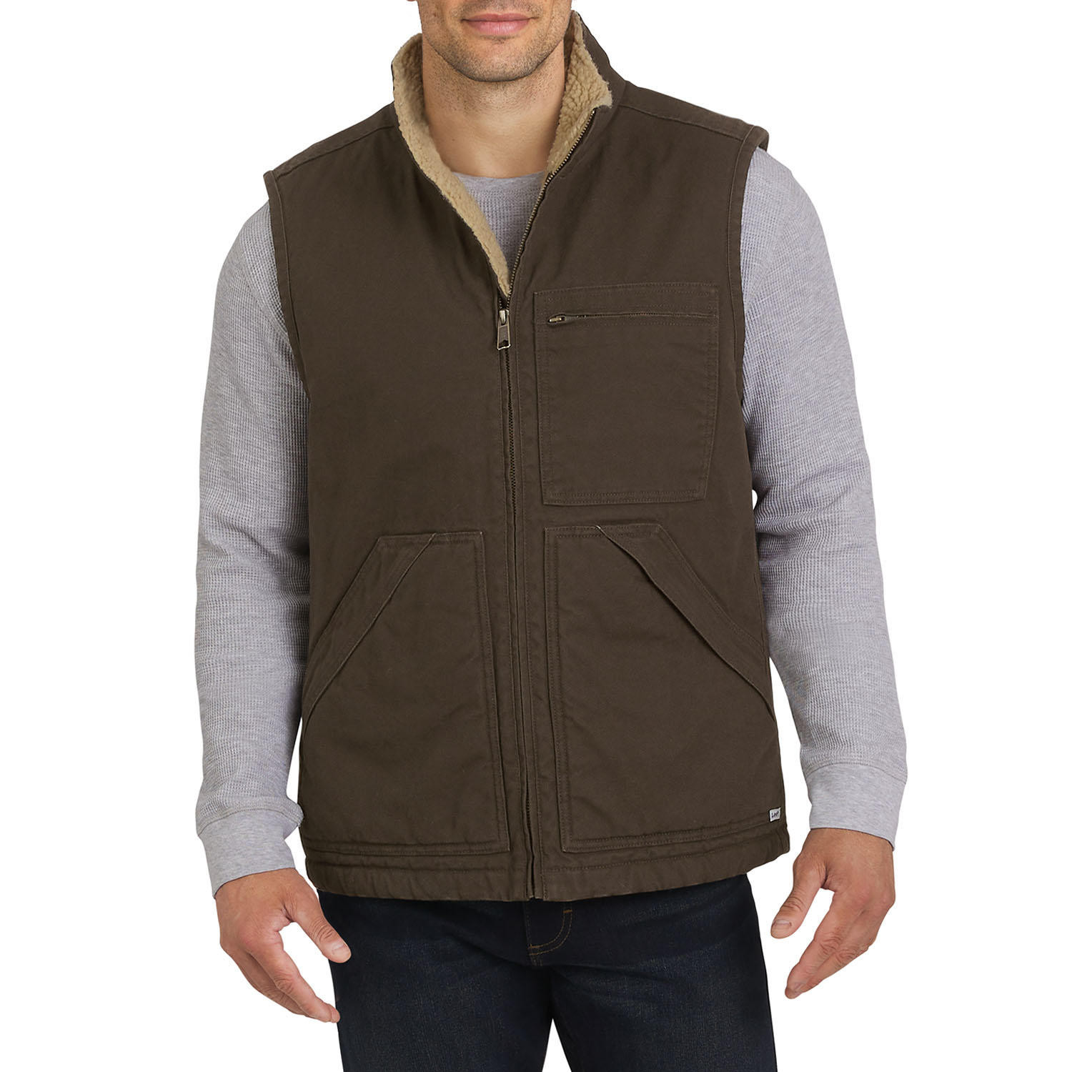 Lee Men's Workwear Vest BrownS:- S, Brown | Sam's Club