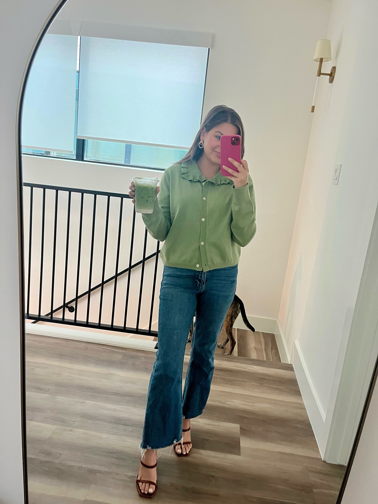 The cutest Amazon cardigan! Comes in 8 colors. Wearing a size small. 

Collared cardigan. Amazon find. Winter fashion. Fall fashion. Green cardigan. Ruffled collar. 

#LTKFindsUnder50