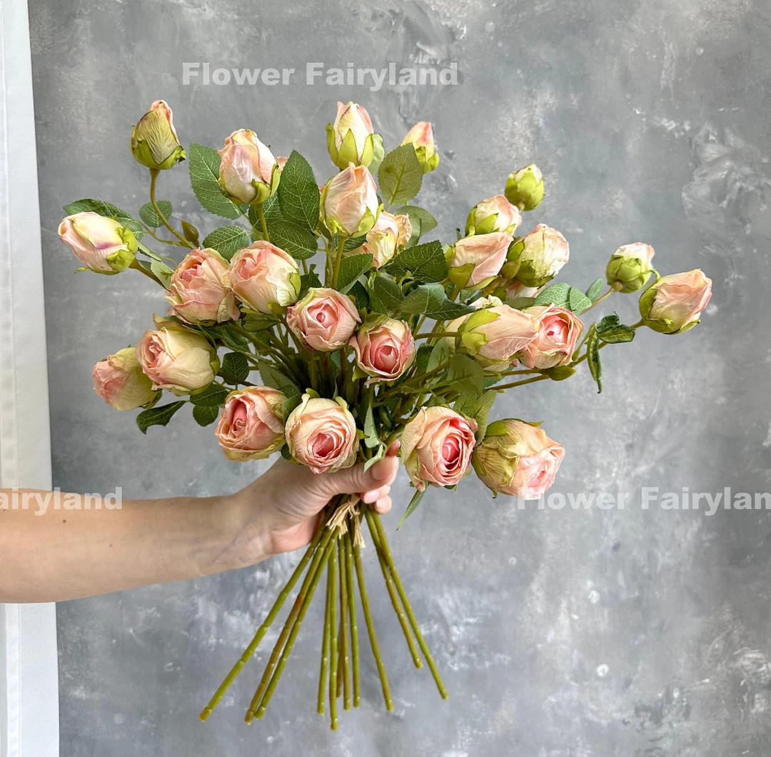 Faux Dried Look Rose Bouquet Artificial Flower DIY Floral Centerpieces Wedding/home Decors Gifts ... | Etsy (US)