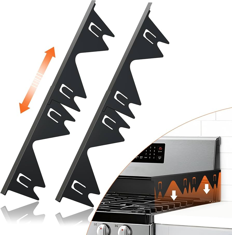 Stainless Steel Stove Gap Covers (2PCS),Stove Gap Filler,Range Trim Kit,Stove Gap Guard for Kitch... | Amazon (US)