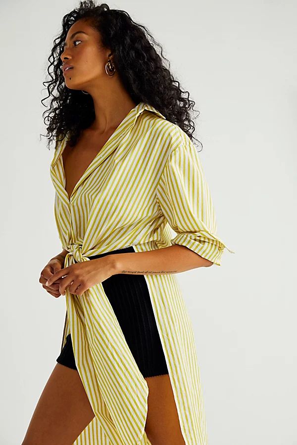 Winona Wrap Shirt by FP Beach at Free People, Fern Combo, XS | Free People (Global - UK&FR Excluded)
