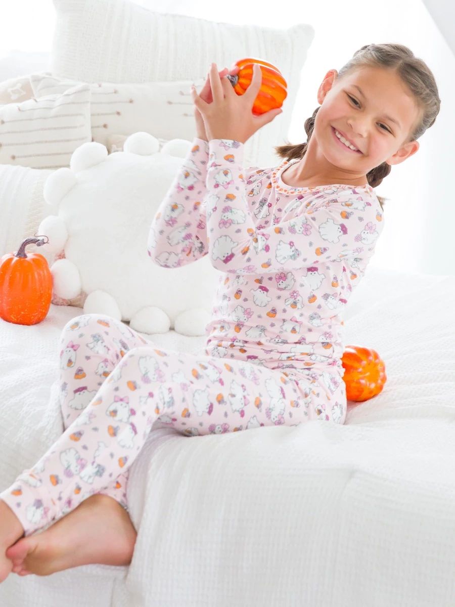 Ruffle Long Sleeve Pajama Set | RuffleButts / RuggedButts