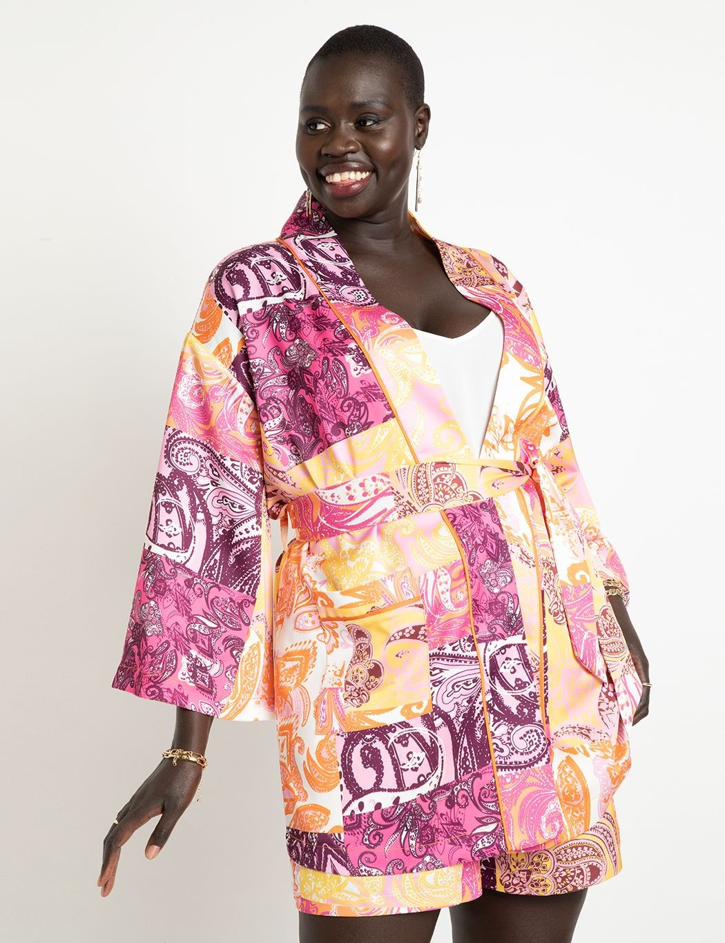 Kimono Duster | Women's Plus Size Coats + Jackets | ELOQUII | Eloquii