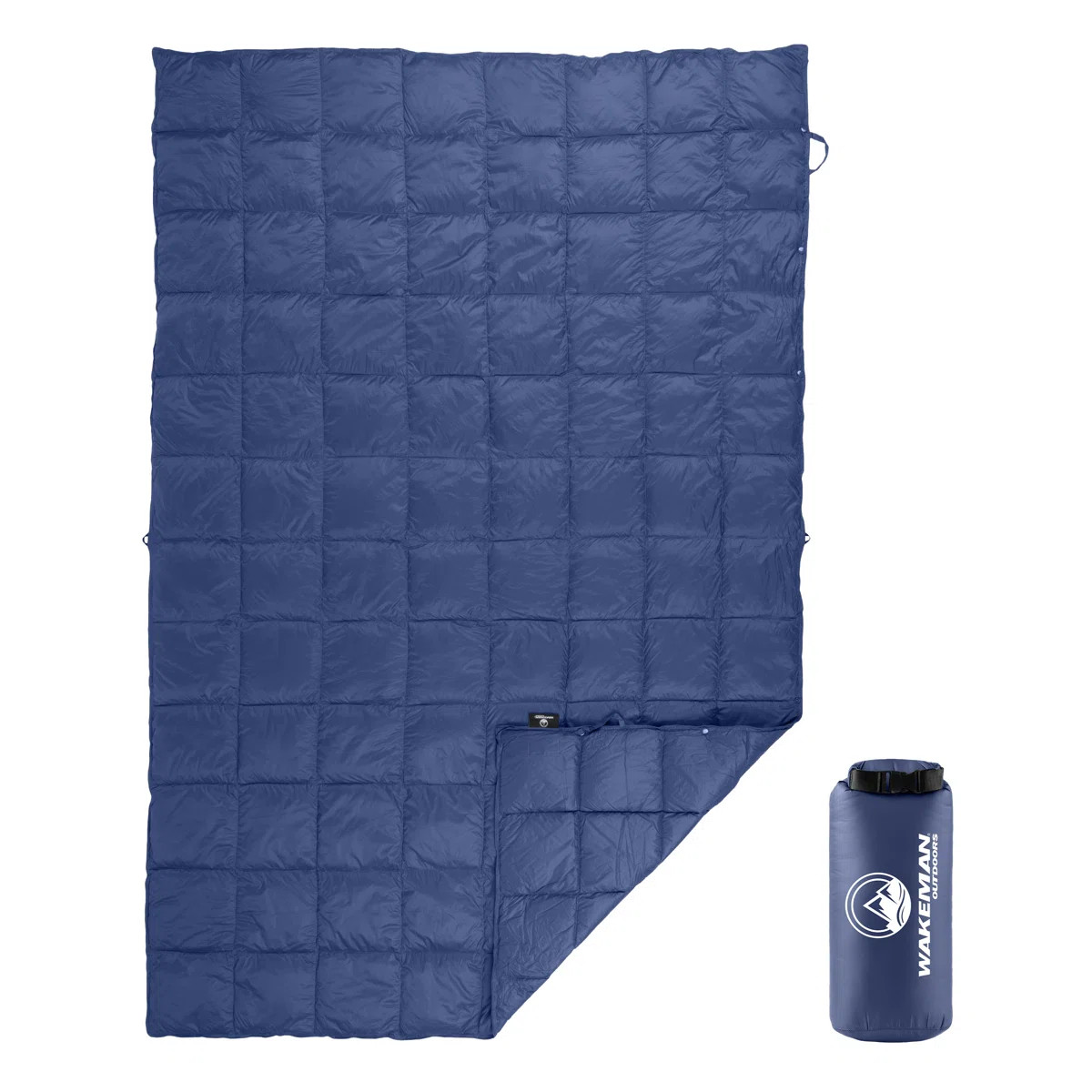 wakeman Down Camping Blanket Packable  Ultralight Compact Travel Blanket with Bag - Puffy Wearabl... | Wayfair North America