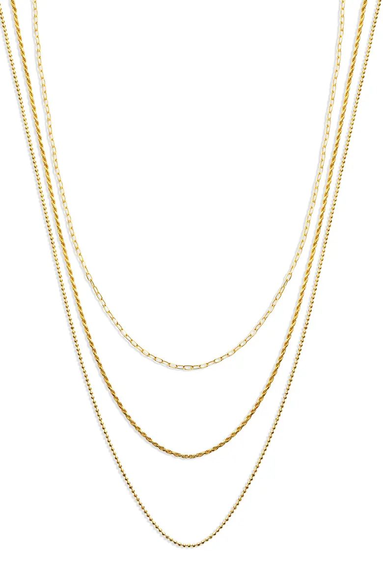 Triple Layer Chain Necklace | Nordstrom