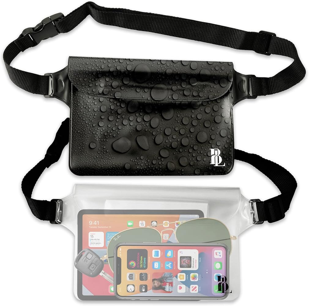 Waterproof Fanny Packs for Women & Men(2 Pack) Comes with an Adjustable Belt - Water Proof Pouchs... | Amazon (US)