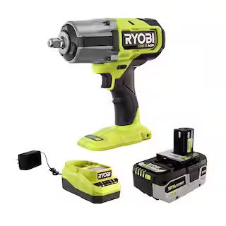 RYOBI ONE+ 18V Brushless Cordless 4-Mode 1/2 in. High Torque Impact Wrench Kit with 4.0 Battery a... | The Home Depot