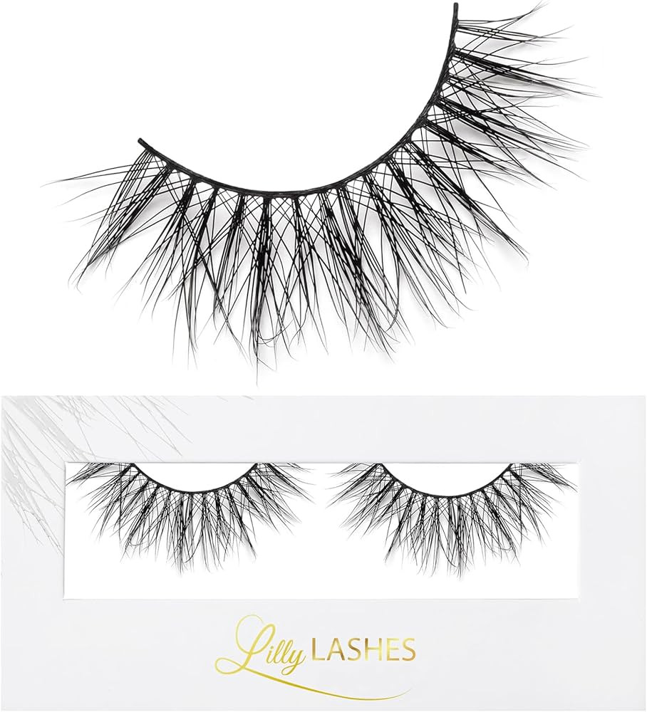 Lilly Lashes Goddess in Lite Mink Lashes | Natural Looking Lashes | Wispy Lashes Mink | Fluffy La... | Amazon (US)