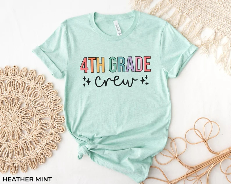 Fourth Grade Teacher Shirt Gift 4th Grade Squad Crew Teacher - Etsy | Etsy (US)