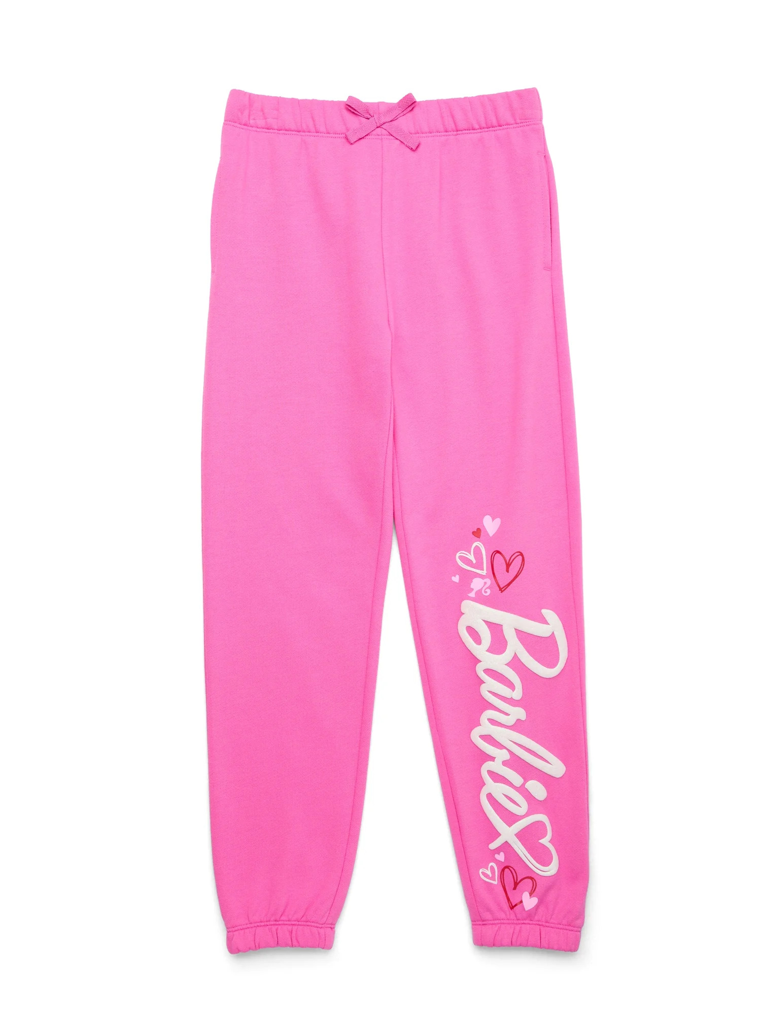 Barbie Hearts Girls Valentine's Day Jogger Pants, Sizes 4-16 | Walmart (US)