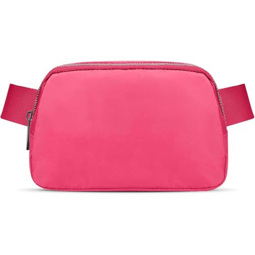 JSJ Mini Fanny Pack for Women & Men,Valentines Day Gifts for Girls Teens Kids Daughter Sister Her,Trendy Stuff Crossbody Bags Cute Everywhere Belt Bags.(Pink Glow) | Amazon (US)