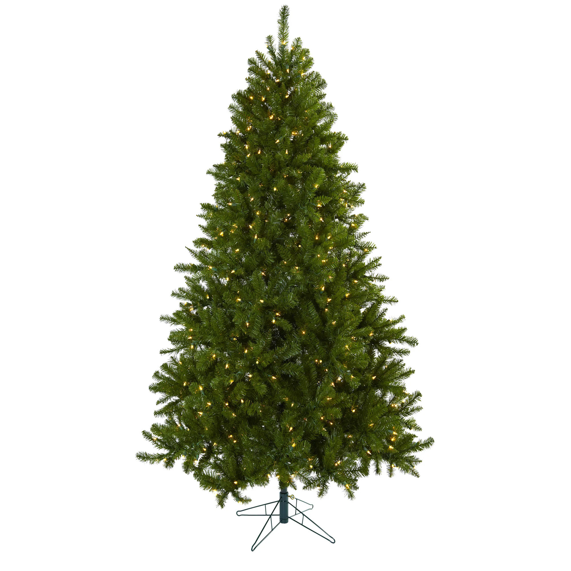 Nearly Natural 7.5-ft Fraser fir Pre-lit Artificial Christmas Tree with Clear Incandescent Lights | 5374 | Lowe's