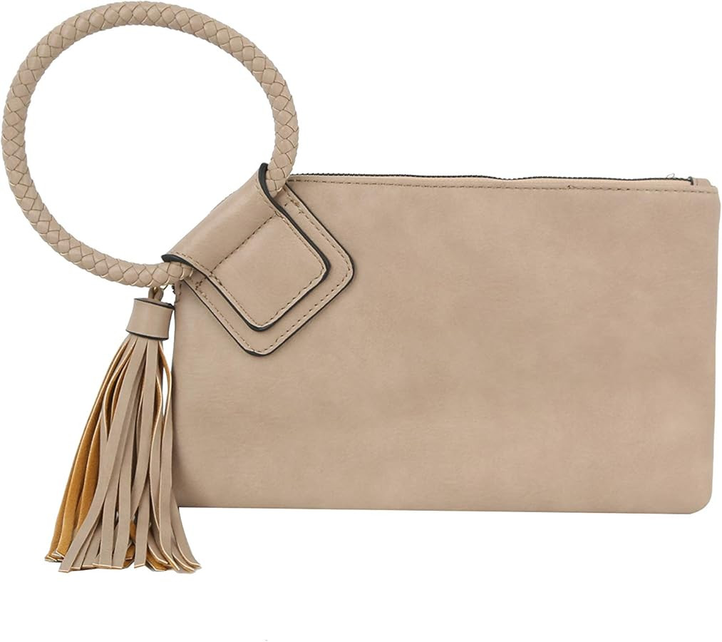 Womens Clutch Purse Wristlet Wallet Evening w/Hand Strap Casual Formal Vegan Leather - Metro Muse | Amazon (US)