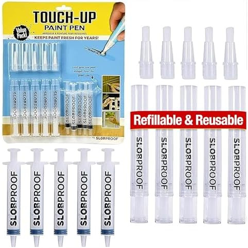 Slobproof Refillable Touch-Up Paint Pen, Mess-Free, Reusable Wall Paint Repair Tool, Precise Appl... | Amazon (US)