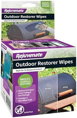 Rejuvenate Outdoor Restorer Wipes, 5 Count, Individually-Wrapped Pre- Saturated Microfiber Wipes ... | Amazon (US)