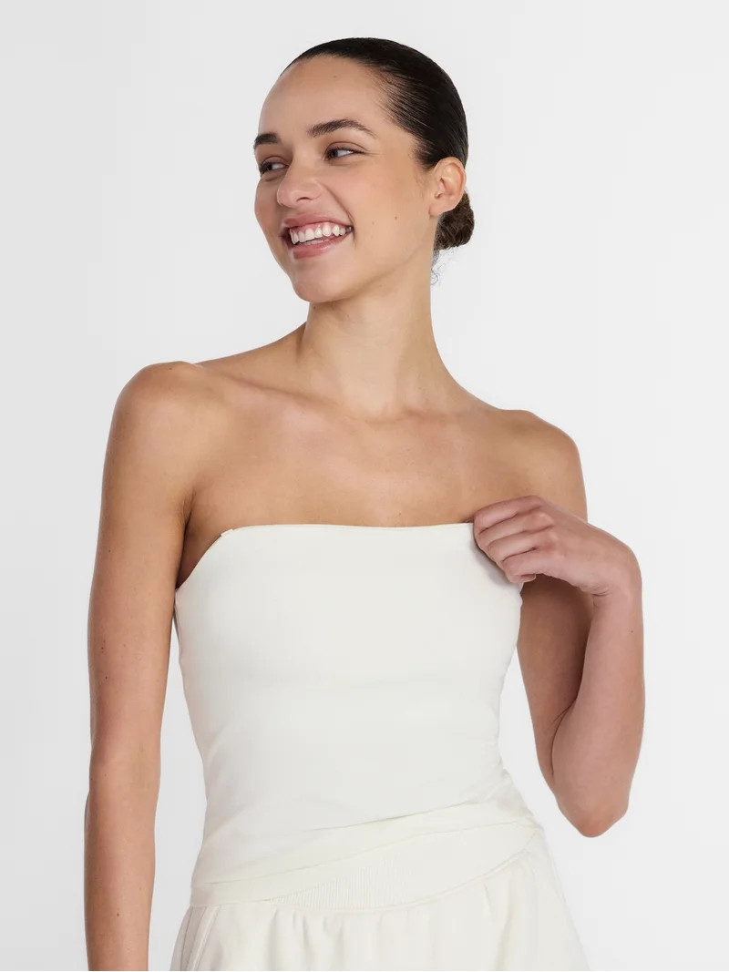 Athletic Works Women's Cotton-Blend Tube Top, Sizes XS-XXXL | Walmart (US)