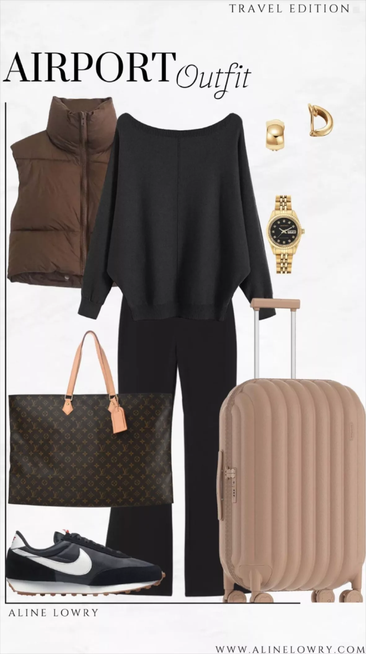 🔗 in B0. 3 Airport outfit ideas #ltktravel #ltkfit #ltkunder50