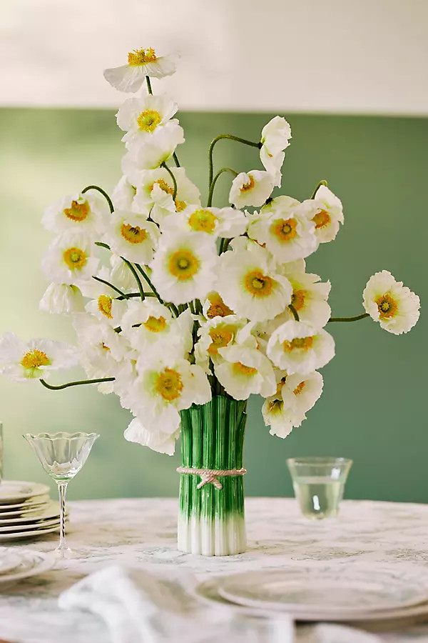Celery Bunch Ceramic Vase | Anthropologie (US)