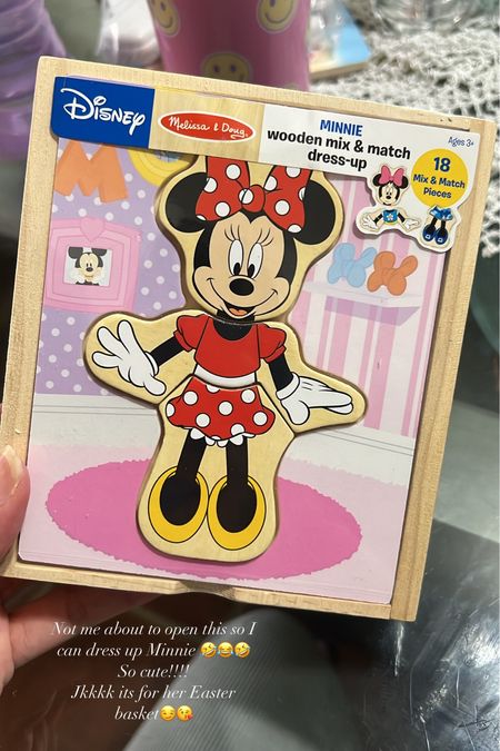 Cutest minnie mouse wooden puzzle ! Great as easter gifts !

Amazon finds // minnie mouse puzzle // toddler gifts

#LTKkids #LTKfindsunder50 #LTKSpringSale
