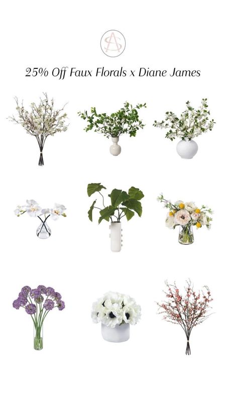 25% off faux florals x Diane James! Gorgeous and perfect for spring

#LTKsalealert #LTKhome #LTKCyberWeek