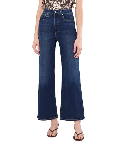 Madewell Women's The Wide-Leg Jean in Super Stretch Denim Deep Ocean Wash 29, Inseam: 30 | Amazon (US)