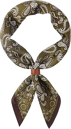 27.5 Inches Square Silk Feeling Neck Scarf for Men Necktie Silk Bandanas Pocket Square Cowboy Sca... | Amazon (US)