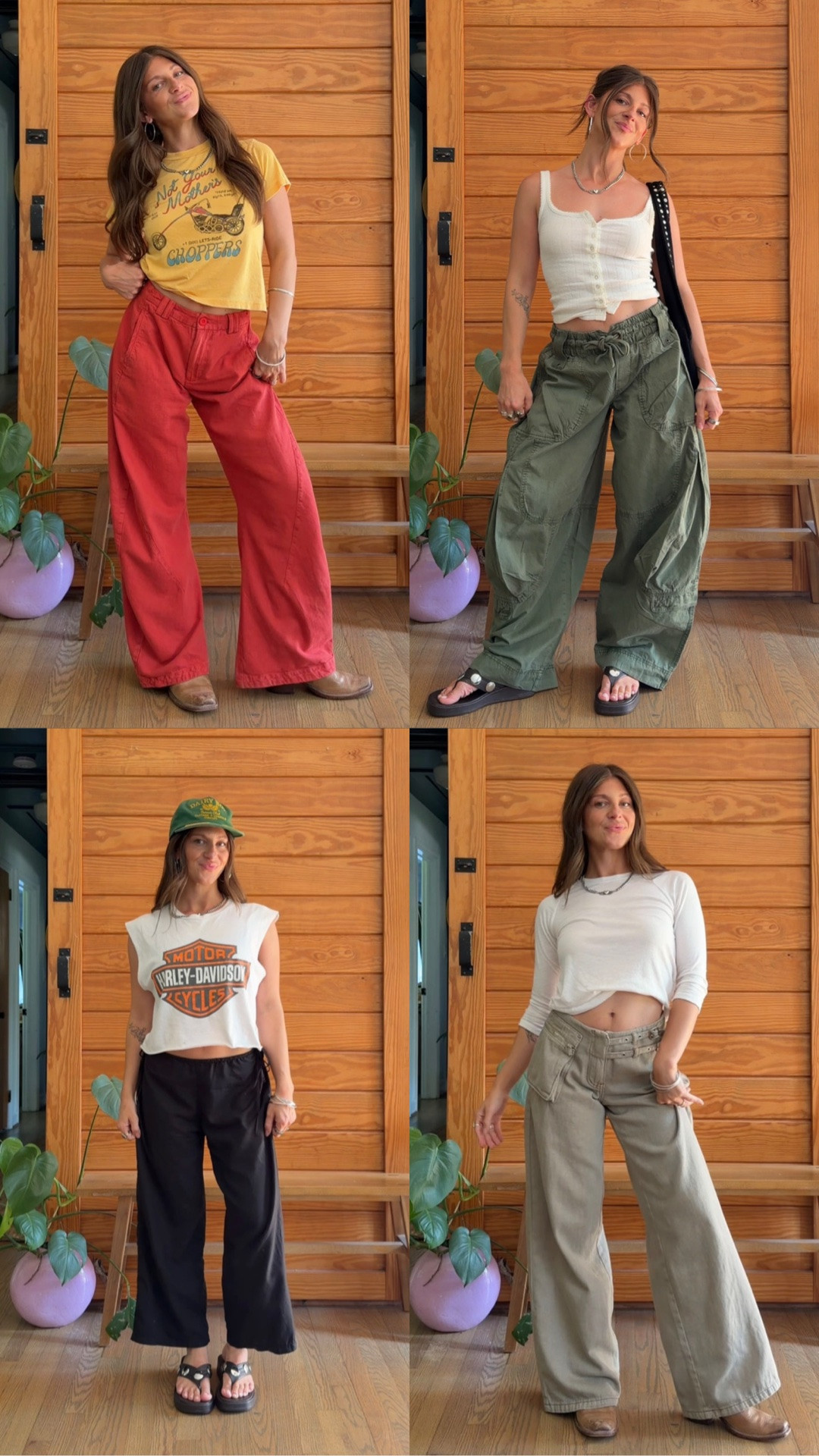 wearing size 2 in red @freepeople pants - size up 1 size for low rise 
XS in green free people 
black are from Zara (I can’t link here they’re on my shopmy!!!)
0P in princess Polly use code IVY20
Xs in all daydreamerla tops - they’re my favorite ever

#LTKSeasonal