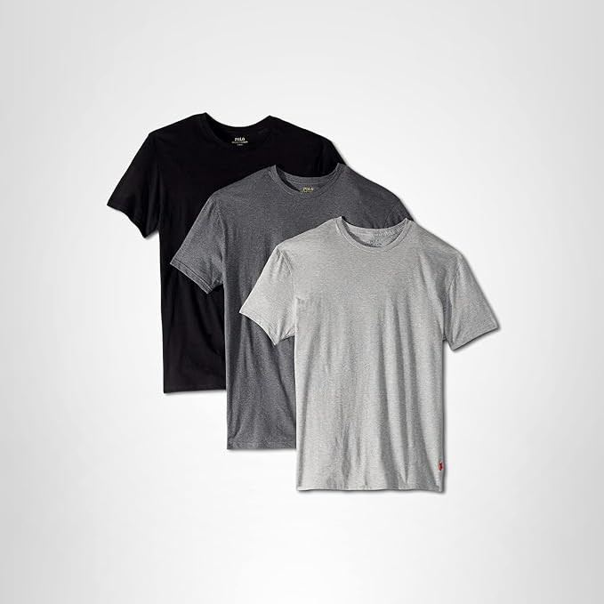 POLO RALPH LAUREN Men's Classic Fit Undershirt W/Wicking 3-Pack Crews | Amazon (US)