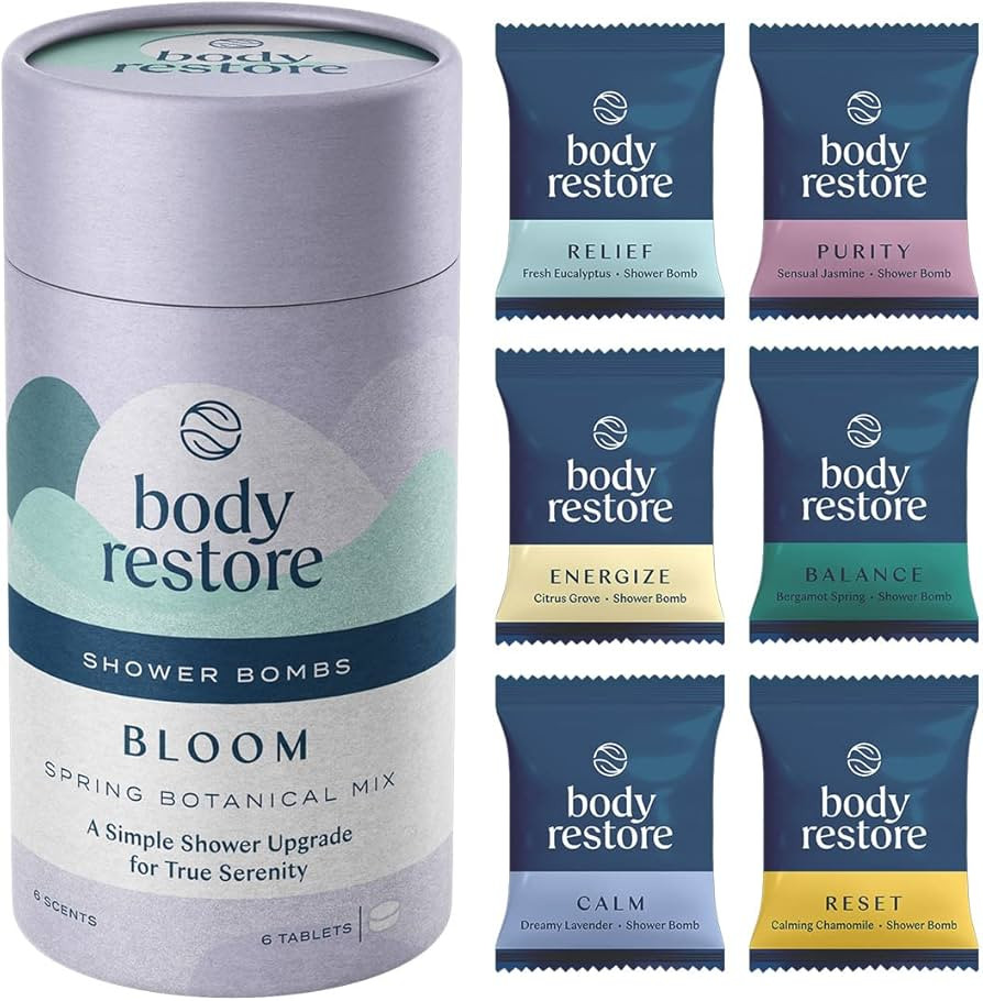BodyRestore Shower Steamers Aromatherapy 6 Packs Bloom Tube - Mothers Day Gifts, Relaxation Birth... | Amazon (US)