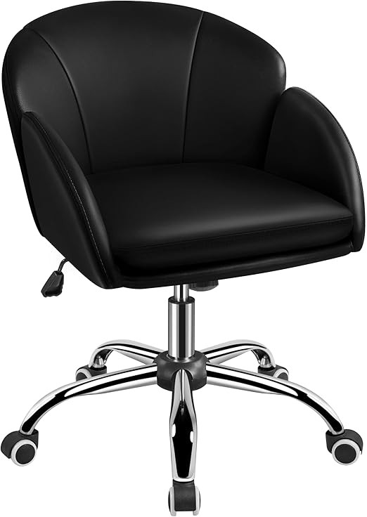 Yaheetech Cute Petal Desk Chair Home Office Chair Swivel Leather Desk Chair Makeup Vanity Chair w... | Amazon (US)