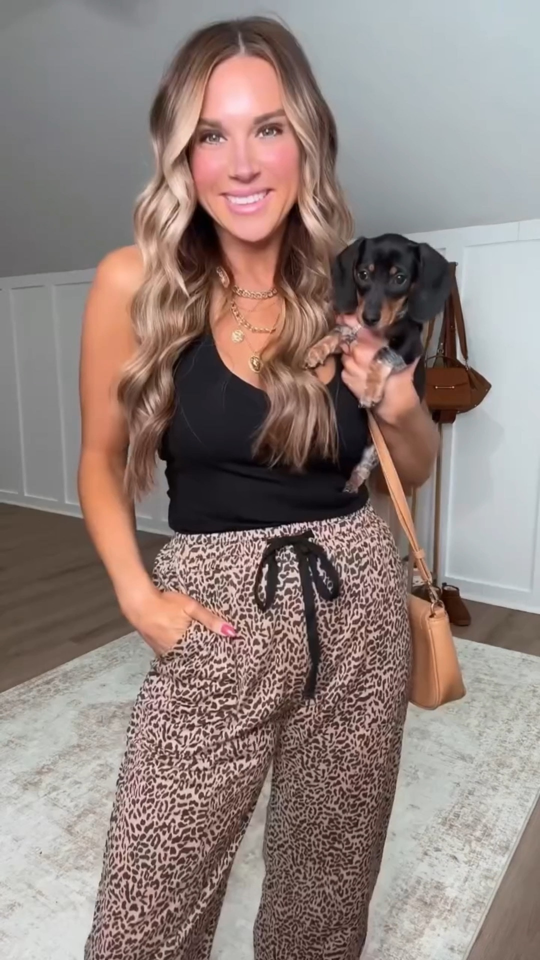 POV: you’re almost 40, a mom of 4, who’s finally dressing for YOU!! Just elevated, confident, and intentional in this season. This era? Way more powerful than my 20s ever were. 🤍 Love feeling this confident in this halter tank top and leopard pants. 

 #LTKootd #LTKmomlife #LTKselfcare