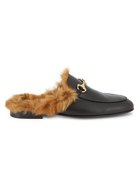 Leather & Faux Fur Loafers | Saks Fifth Avenue OFF 5TH