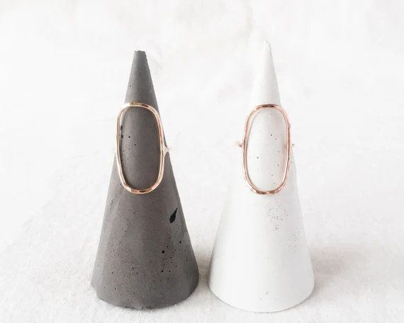 Oval Ring, Boho Ring, Gold Stacking Ring, Hammered Ring, Dainty Ring, Stackable Ring, Minimalist ... | Etsy (US)