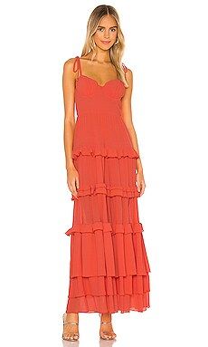 Tularosa Tinsley Dress in Coral from Revolve.com | Revolve Clothing (Global)