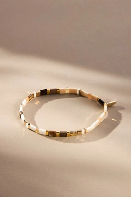 Colorful Beaded Chicklet Bracelet | Anthropologie (US)