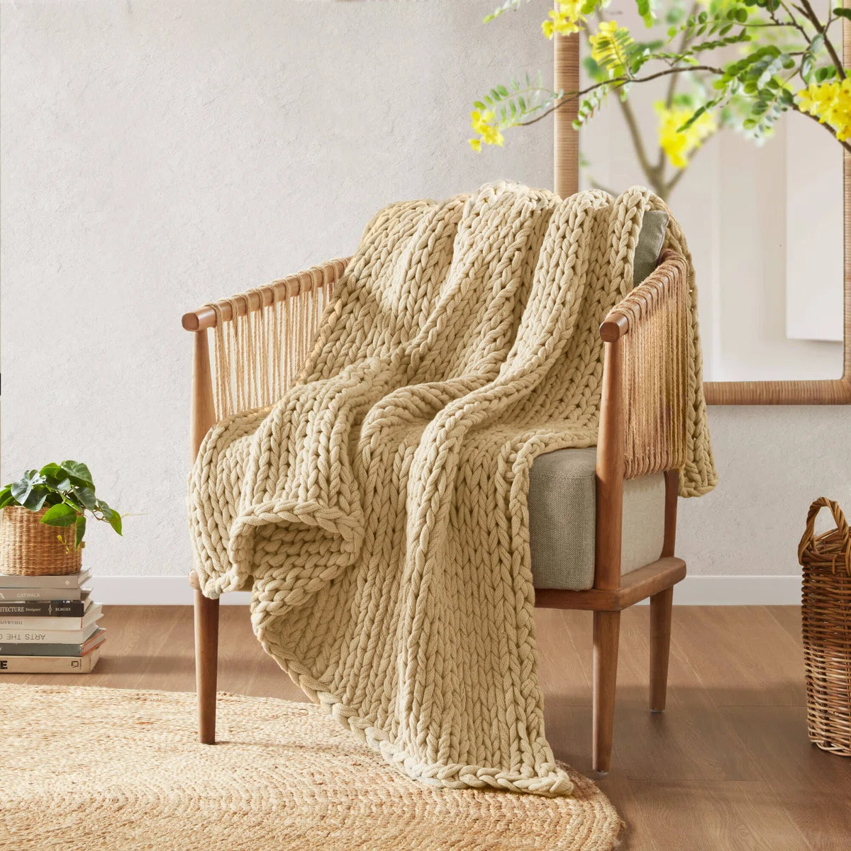 Hand Made Chunky Double Knit Throw Blanket | Wayfair North America