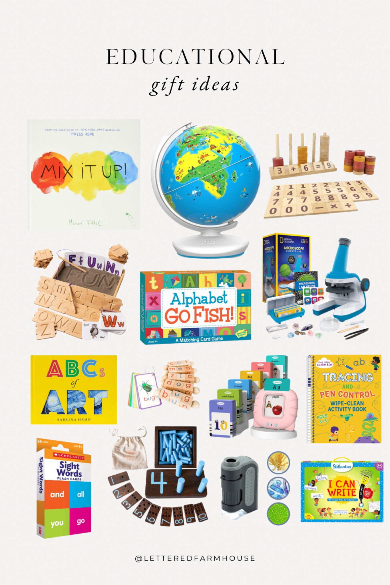 Educational gifts for kids from Amazon, educational toys, educational activities, educational toys for kids, educational toys for toddlers, educational toys for preschoolers, educational toys for kids learning, gifts for four year olds, gifts for five year olds, gifts for six year olds, Christmas gifts kids, kids gifts, gifts for kids, Christmas gifts for kids, kids Christmas gifts, kids gift guide, gift guide kids, Christmas gift guide kids

#LTKkids 

Follow my shop @LetteredFarmhouse on the @shop.LTK app to shop this post and get my exclusive app-only content!

#liketkit #LTKGiftGuide #LTKHoliday
@shop.ltk
https://liketk.it/4pzzJ

#LTKHoliday #LTKGiftGuide #LTKKids